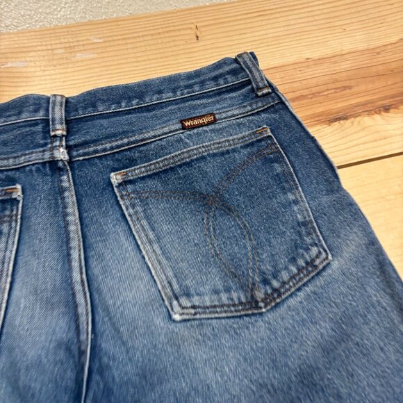 Vintage Wrangler Jeans 32x32 Blue Denim USA Made IDEAL Zipper STYLE 855223PW 70s - Picture 12 of 16